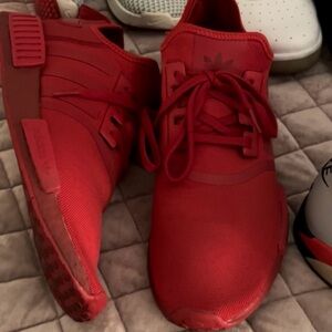 Original Mens Adidas NMD_R1 NMD R1 Red Trainers FY9017